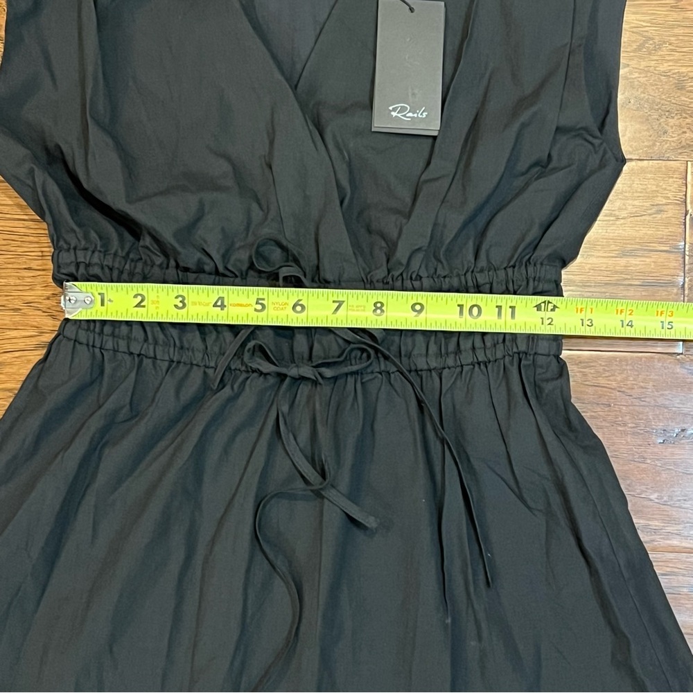NWT $268 Rails Lucia Eyelet Midi Dress Size XS Black Eco - Picture 15 of 16